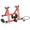 Rad Cycle Max Racer Stationary Bike Stand - Portable 7-Setting Bicycle Trainer for Indoor Riding Red 83-DT5069